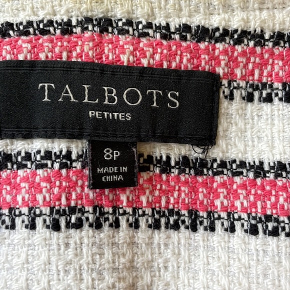 Talbots Petites twill blazer with full zip front - size 8p - Picture 7 of 8